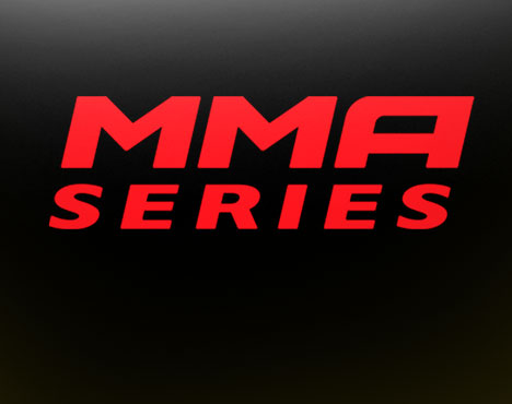 Изображение с чёрным фоном, на котором ярко-красными буквами написано MMA SERIES